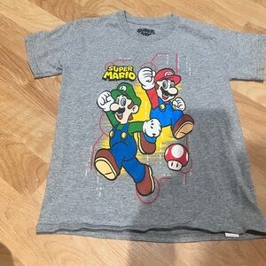 Nintendo Kids Gray T-Shirt-Super Mario